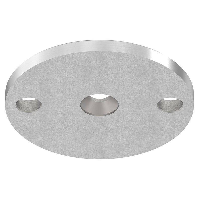 Ankerplatte zu Vordachsystem, V2A