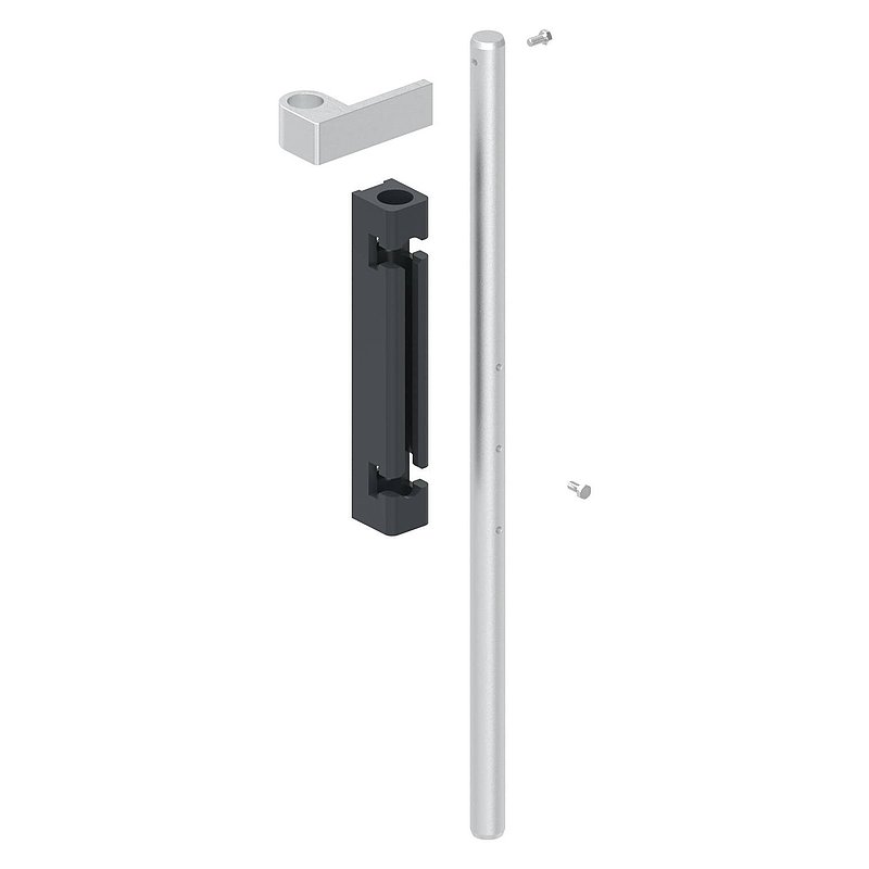 floor transom with length 490mm, for screwing on, RAL 7016