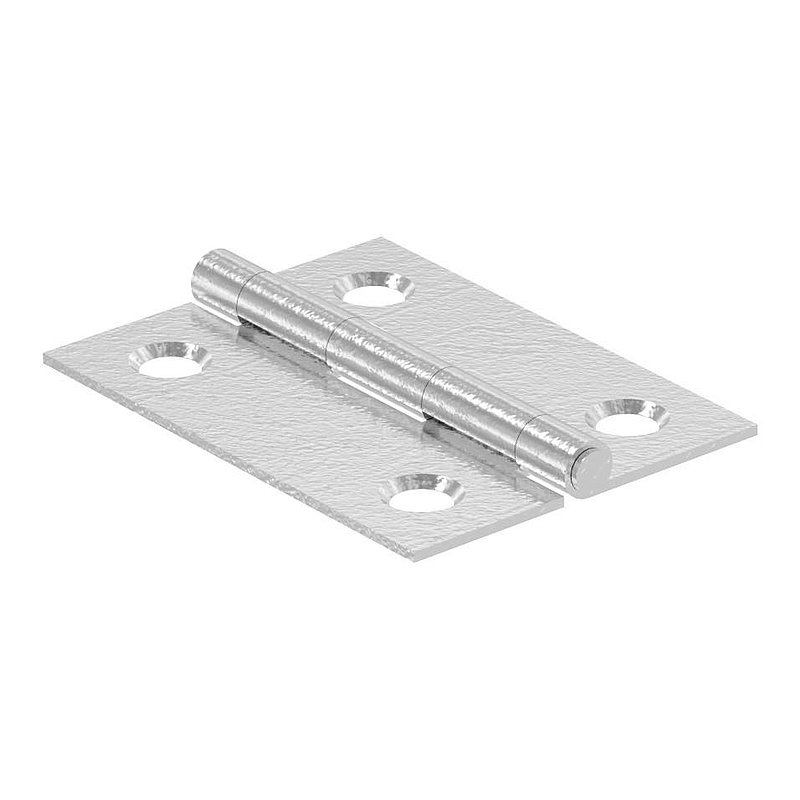 Charnière acier inoxydable 40x30mm avec tige fixe, V2A
