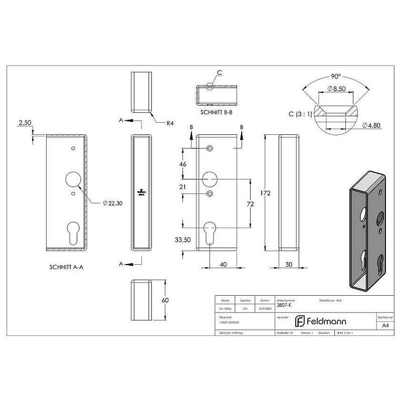 AMF lock case