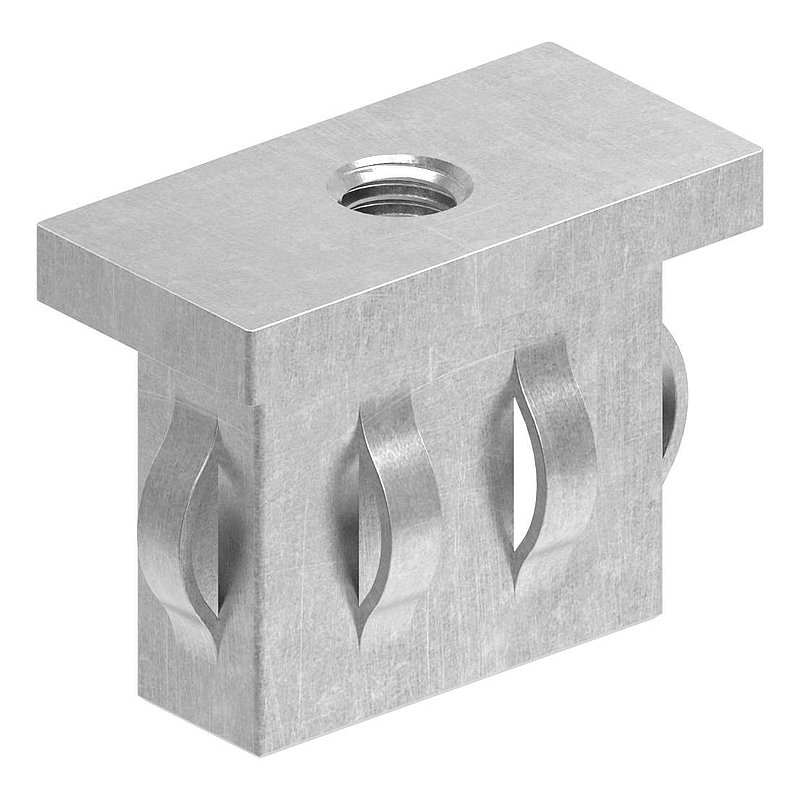 Steel end cap, for, rectangular tube 40x20mm
