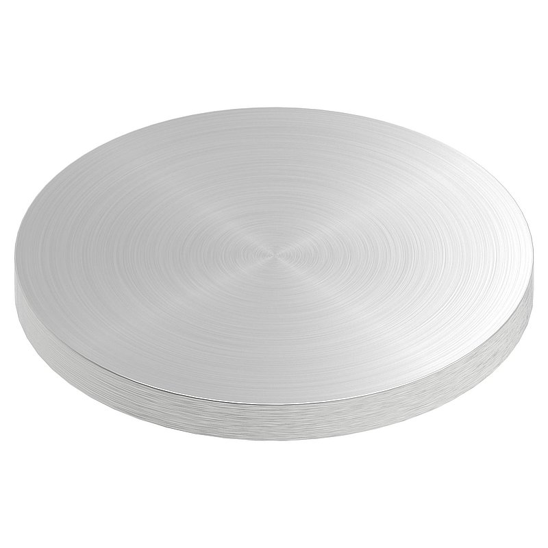 Round plate Ø 70x6mm, with round grinding, AISI304