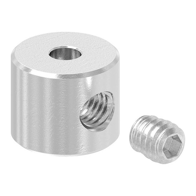 Rundklemme für Seil 2-4mm, V4A