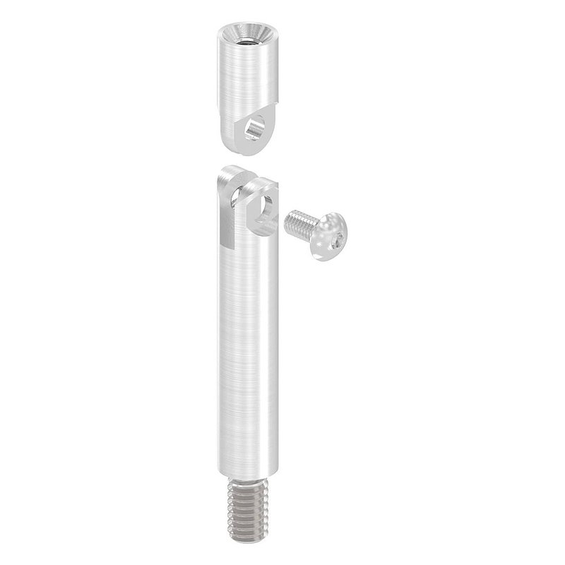 Tige articulée Ø 12mm, L: 76mm, V2A