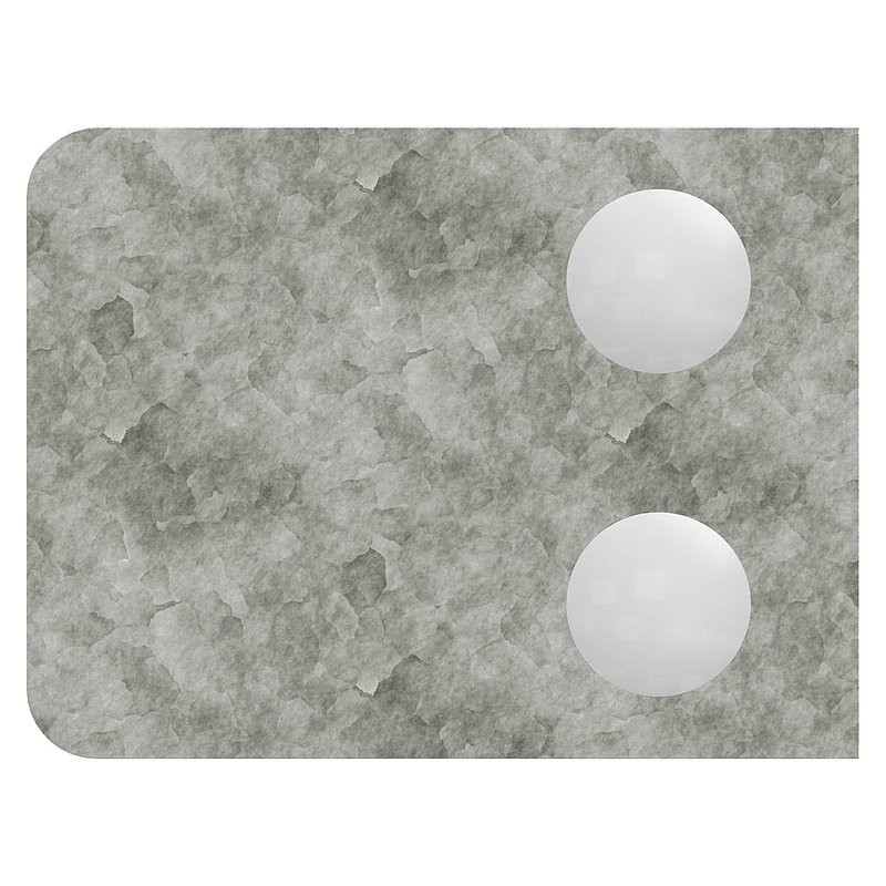 Glasklemme Mod. 36, Anschluss: 48,3mm, in Zink roh