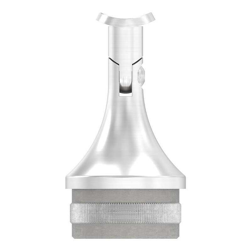 Rohrabschlussstopfen mit Gelenk und Platte, für 48,3x2,0mm, V2A