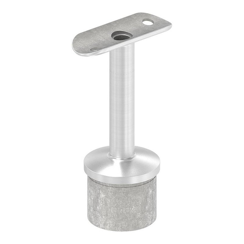 Tube end plug with pin for LED handrail, AISI316