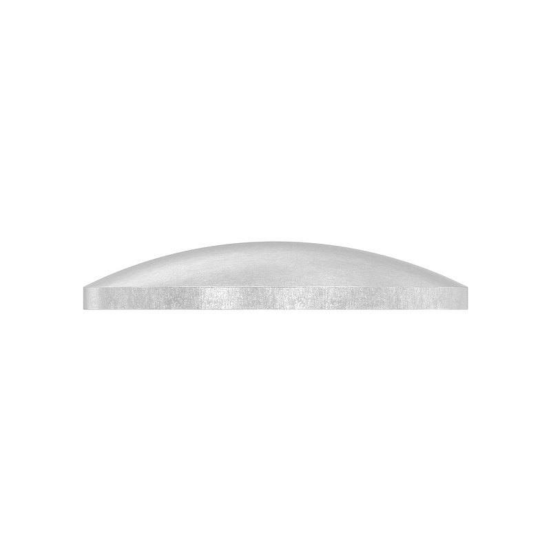 Embout bombé pour tube Ø 33,7x2,0mm, H: 6mm, brut, V2A
