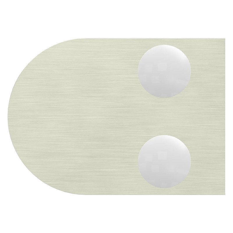 Glasklemme Mod. 30, Anschluss: 33,7mm, VA-Effekt