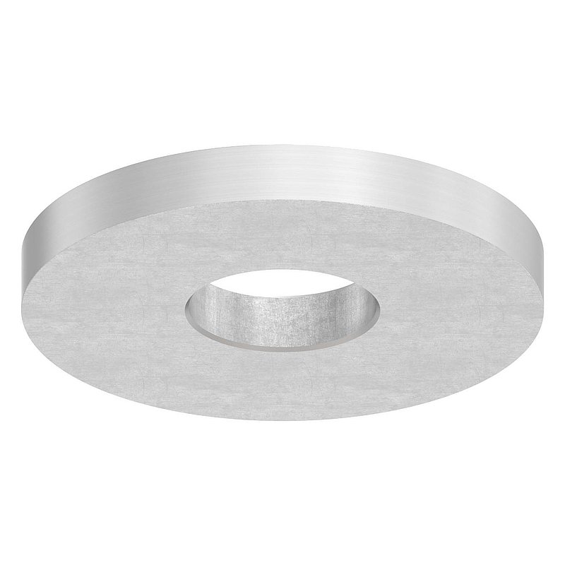 Plate, Ø 33.7mm, for welding on, AISI304
