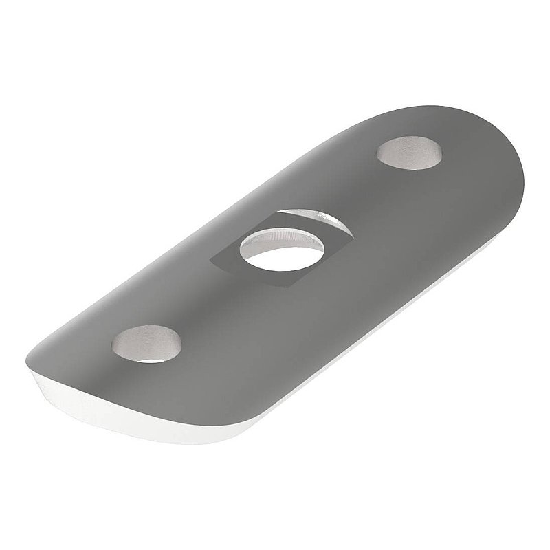 Plaque de raccordement de mains courantes, 33,7mm, V4A
