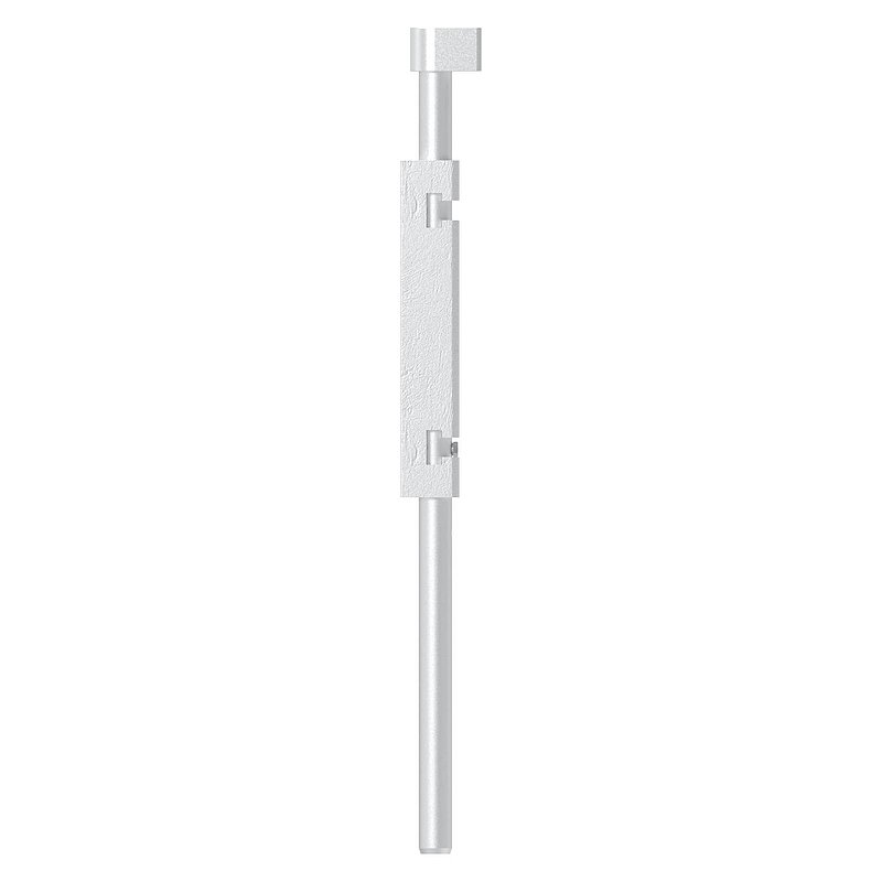 Bodenriegel mit Länge 490mm, zum Anschrauben, blank