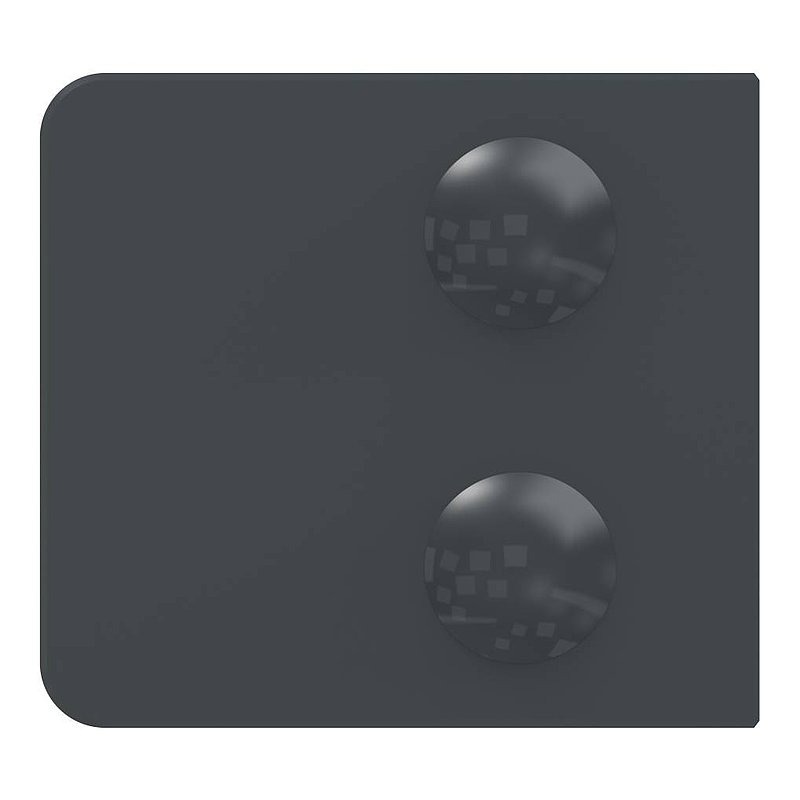 Glasklemme Mod. 31, Anschluss: 42,4mm, Zink roh pulverbeschichtet RAL 7016 matt