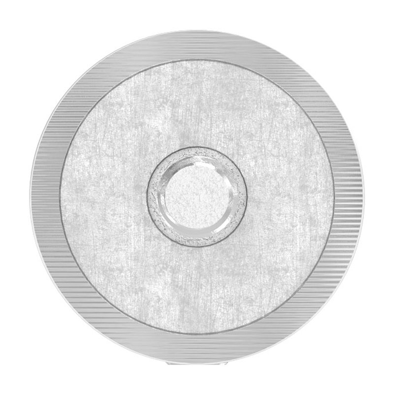 Querstabhalter zum Stoßen, Bohrung Ø 12,5mm, Anschluss 42,4mm, V2A