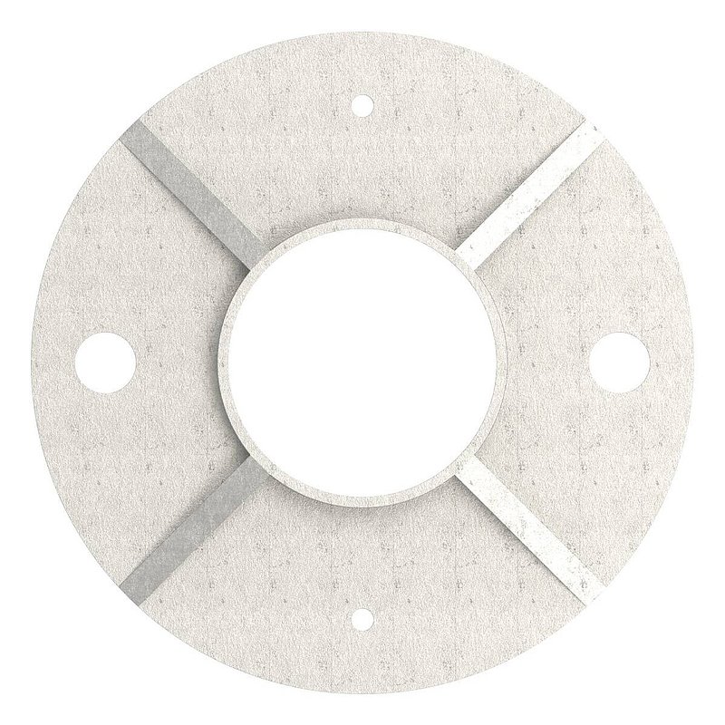 Anchor plate, Ø 120x8mm, raw, AISI304
