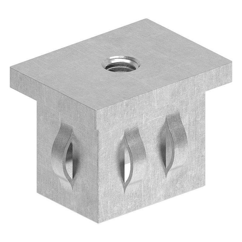 Steel end cap, for, rectangular tube 40x30mm