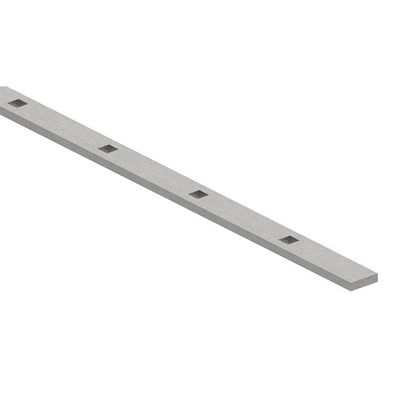 Lochleiste 30x8mm, Loch für 12x12mm, Lochabstand 120mm, 2m