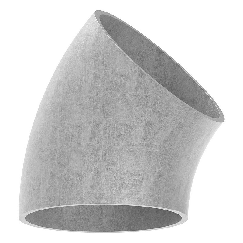 Schweißbogen 45°, 76,1 x 2,9mm, Bauart 3