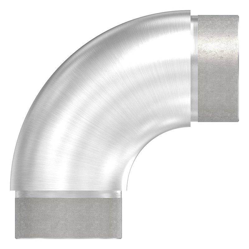 Tube coudé à 90°, pour tube Ø 48,3x2,0mm, V2A