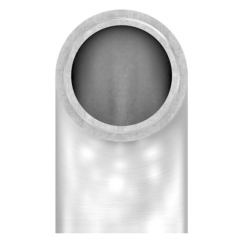 Endbogen 90° flach, für Rohr 33,7x2,0mm, V2A