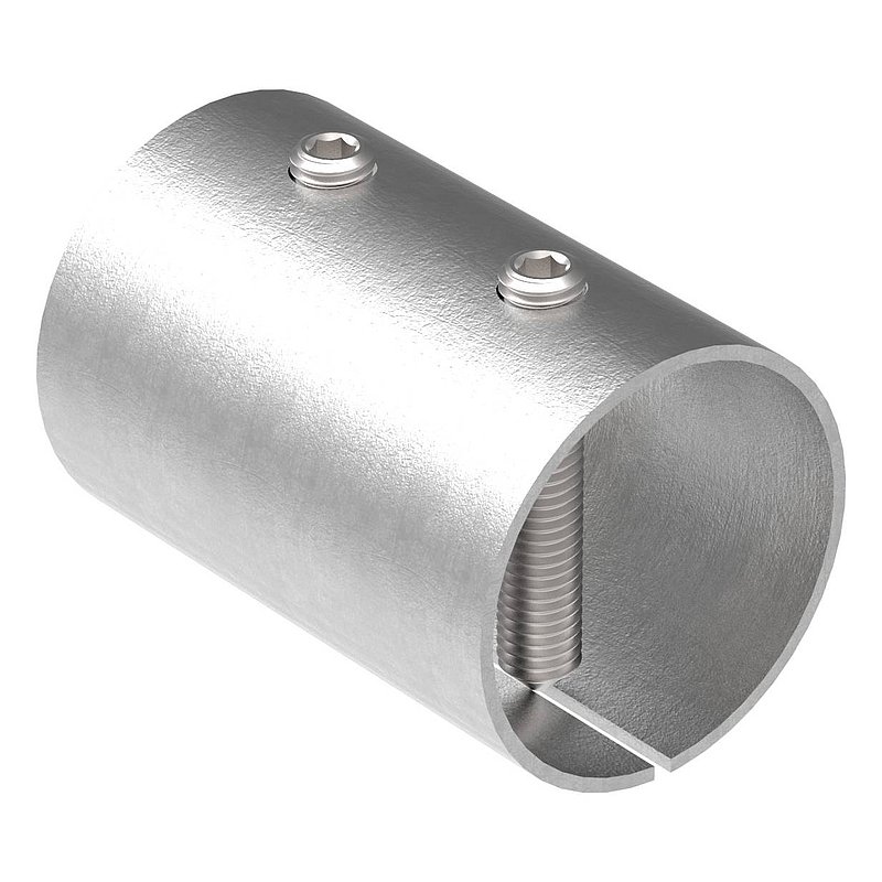 Verbindungshülse für Rohr 48,3x2,0mm, V2A