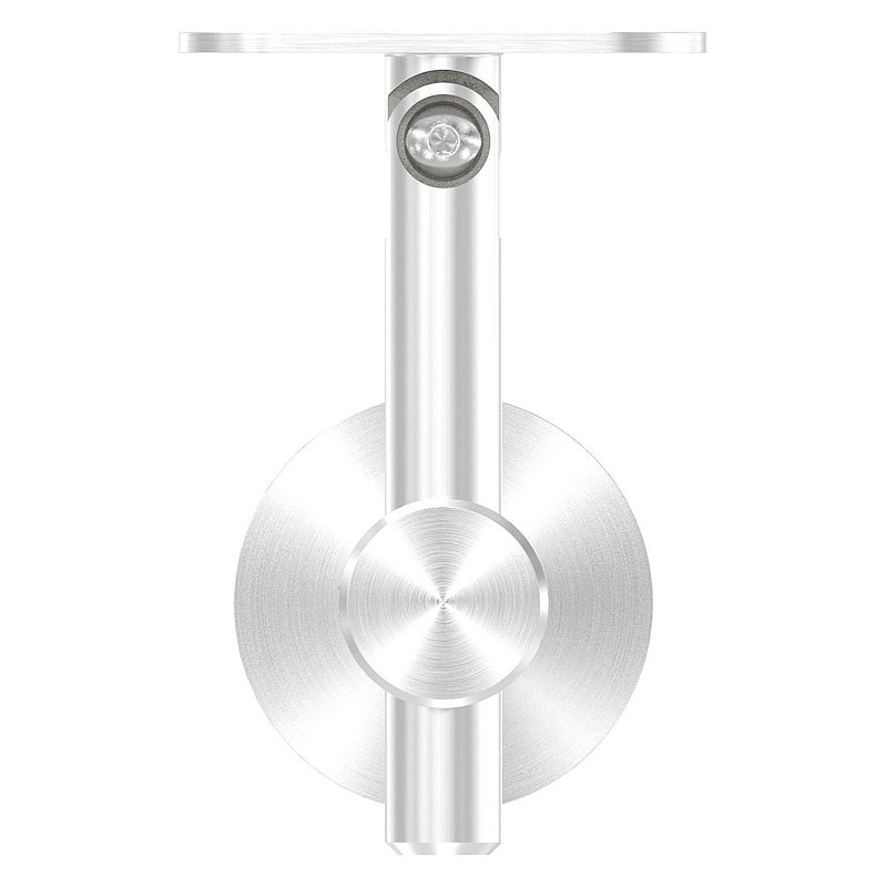 Handlaufhalter mit Gelenk, Handlaufanschlussplatte flach, V2A