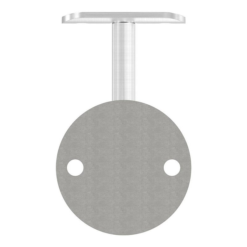 Handlaufhalter mit Handlaufanschlussplatte 42,4mm (Ronde und Bügel verschweißt), V2A