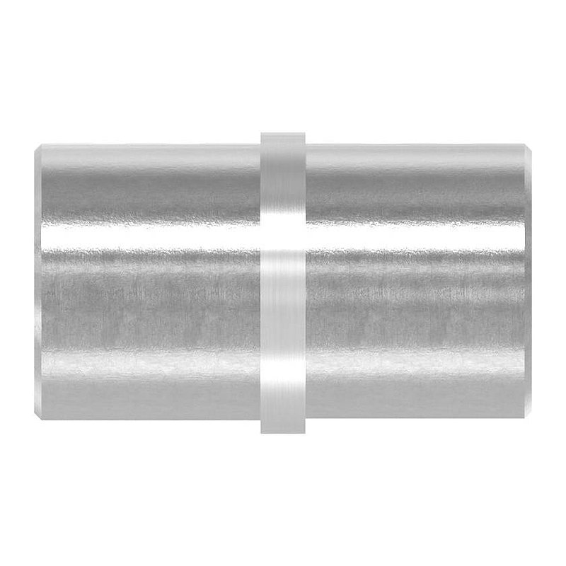 Verbinder 180° für Ovalnutrohr 80x40mm, V2A