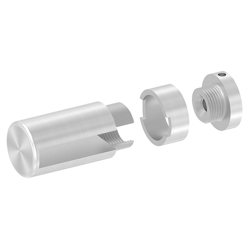 Brenk base holder for flat bars 50x10mm, ALU
