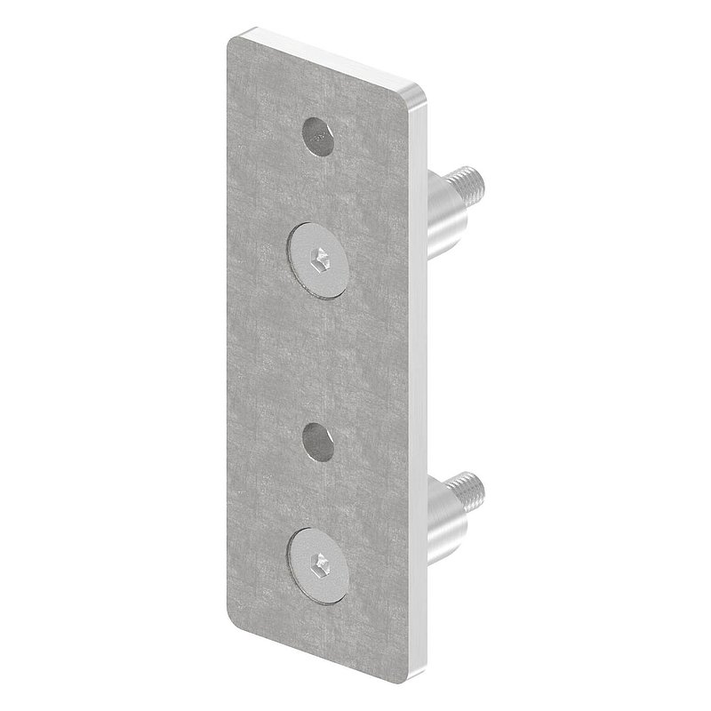 Wall mounting for railing posts 42.4 mm, AISI304