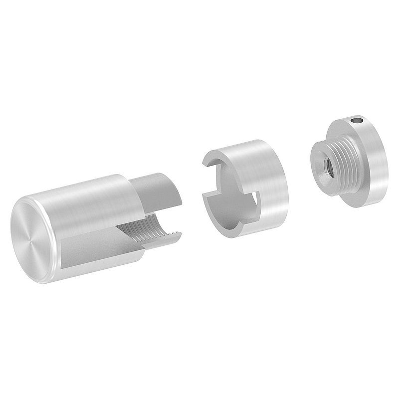 Brenk base holder for flat bars 40x10mm, AISI304