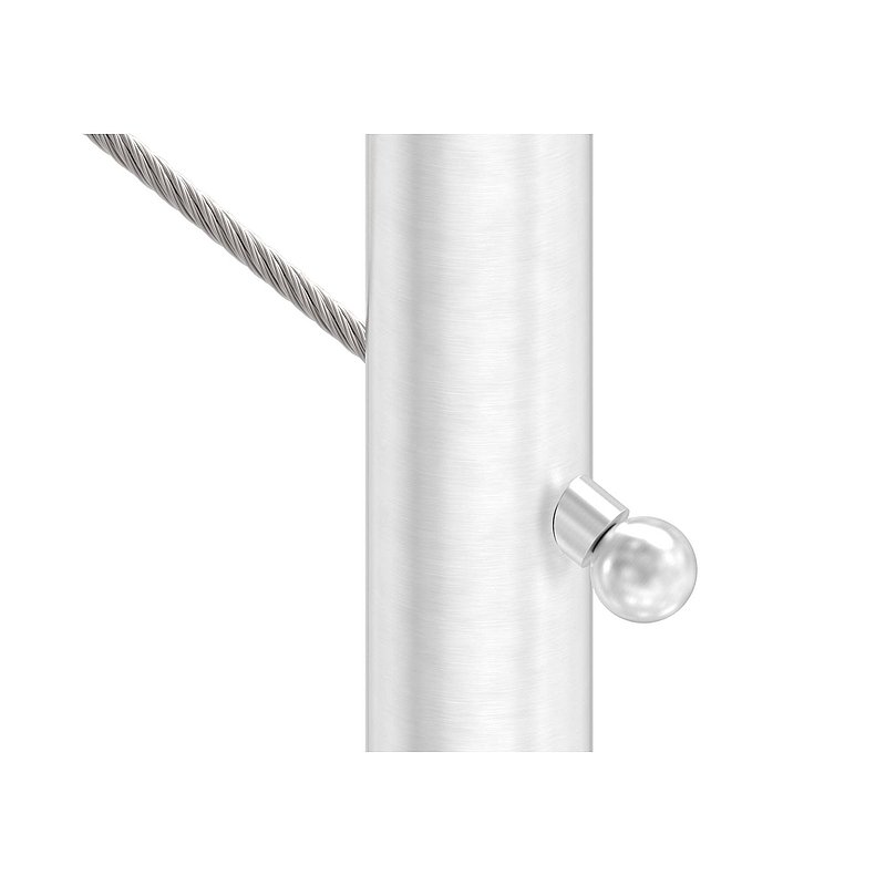 Moulded connection, for M4 thread, AISI304