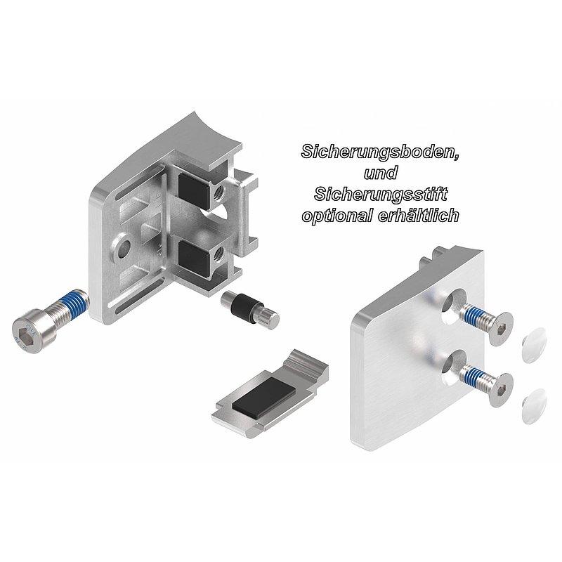 Pince à verre modèle 14, jonction: 60,3mm, V4A