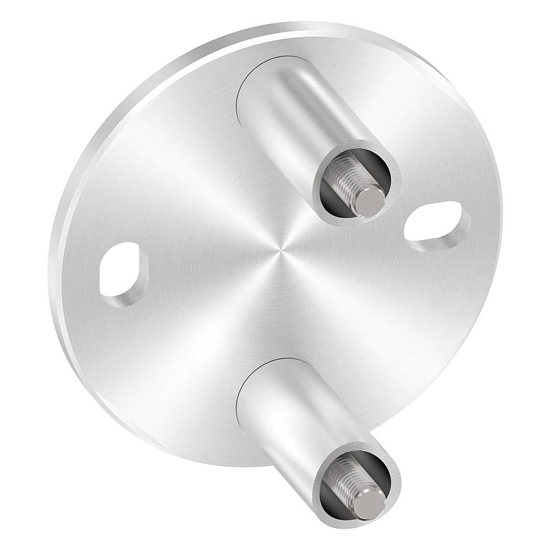 Wandbefestigung für Geländerpfosten 42,4mm, V2A