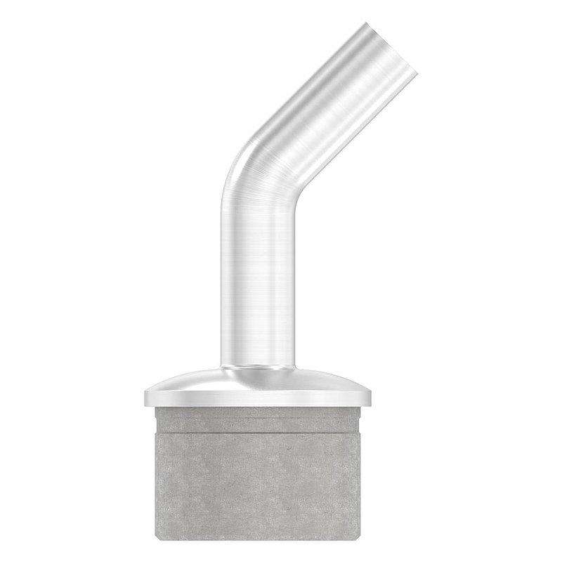 Rohrabschlussstopfen mit Stift 135°, für Rohr 42,4x2,0mm, V2A