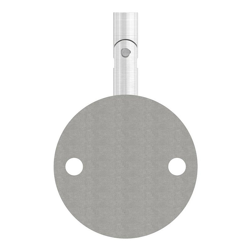 Handlaufhalter mit Gelenk, oben Innengewinde M6 (Ronde und Bügel verschweißt), V2A