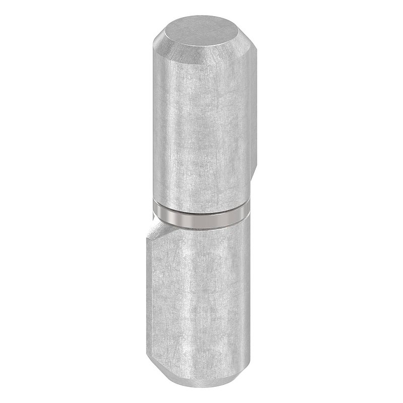 Weld-on strap, L: 40mm, with fixed pin, AISI304