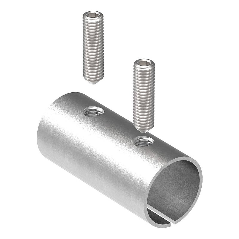 Verbindungshülse für Rohr 33,7x2,0mm, V2A