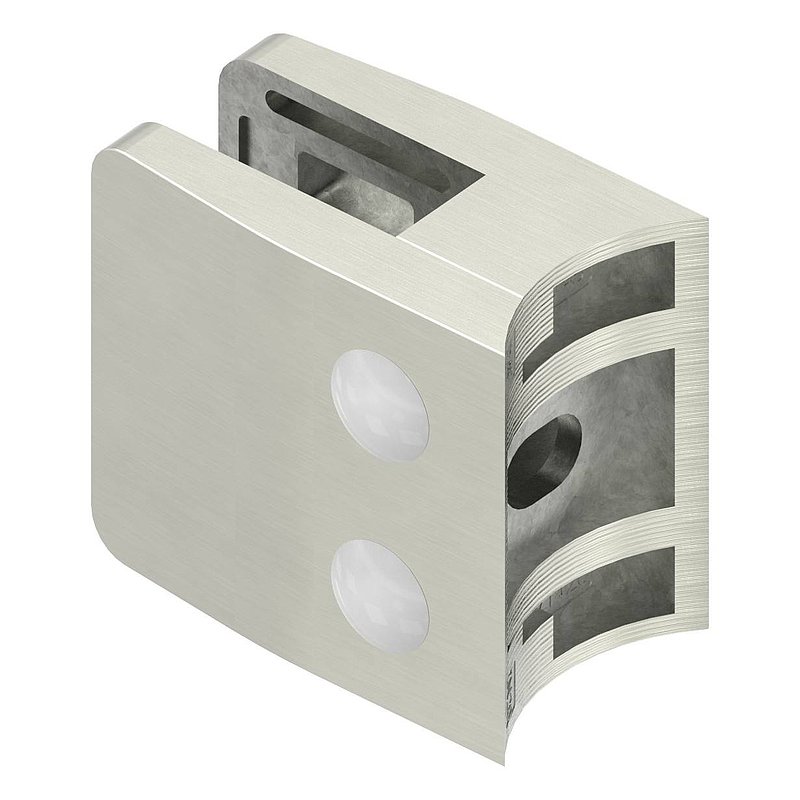 Pince à verre modèle 34, jonction: 48,3mm, aspect inox