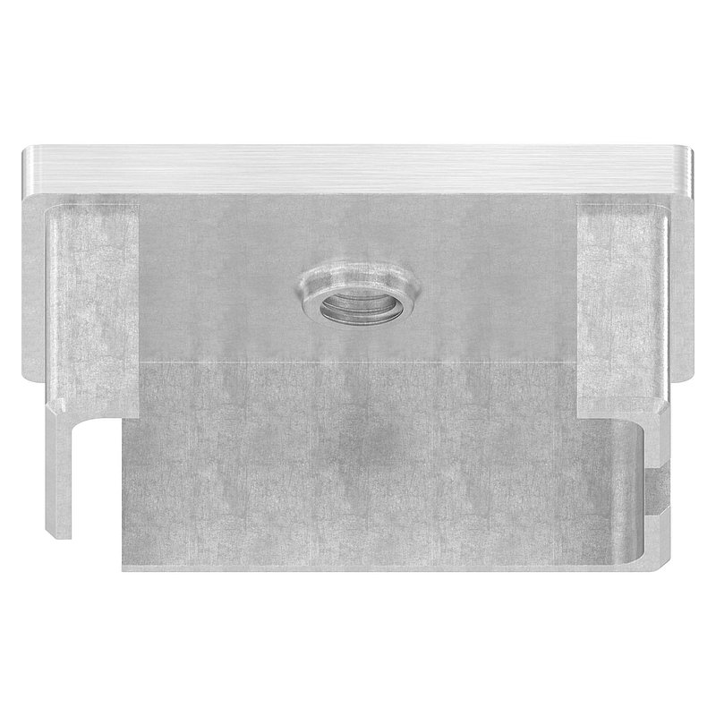 Push-in cap, for tube 60x40x2.0mm, with M8 thread, AISI304