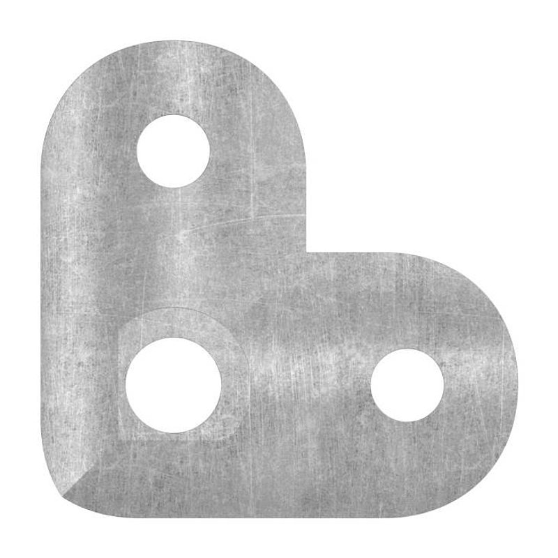 Handrail connection plate S235JR, pipe connection 42.4mm, 90°