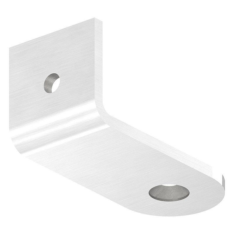 Angled actuators for pull handles for tube 42.4 mm, AISI304