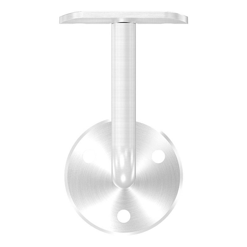 Handlaufhalter mit Handlaufanschlussplatte 42,4mm (Ronde und Bügel verschraubt), V2A