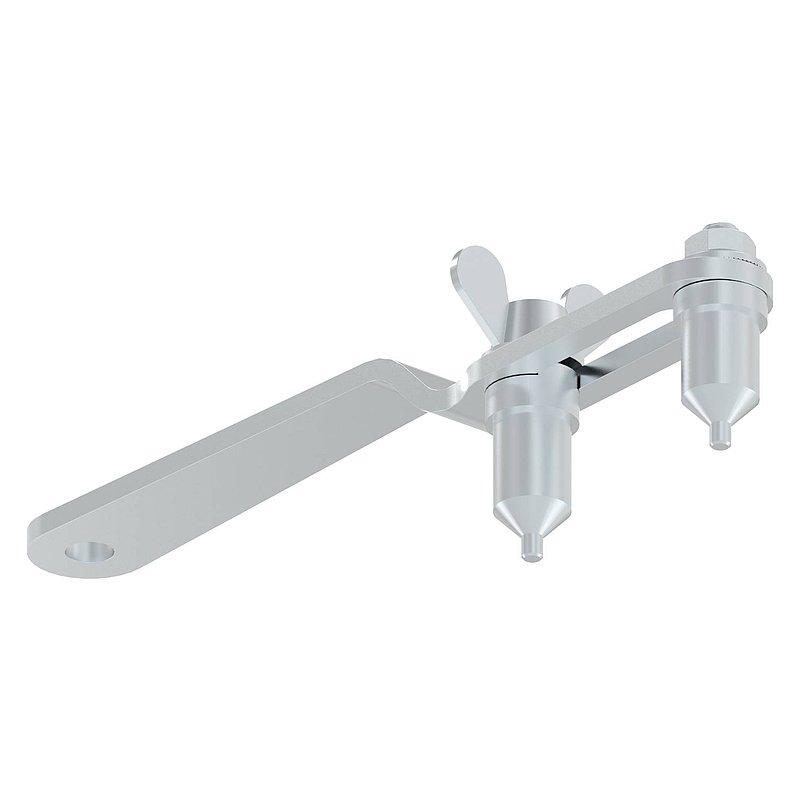 Gabelschlüssel für Glasschiebetür, V2A