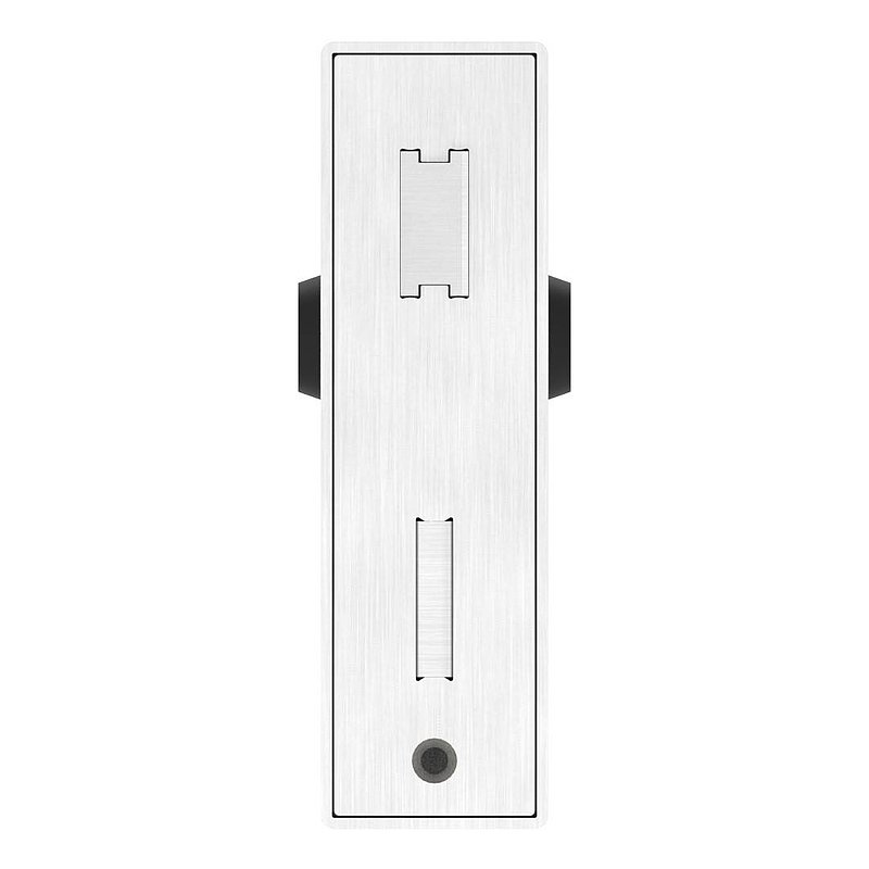 Stainless steel lock case with galvanised lock, dimensions: 50x94.5x173mm