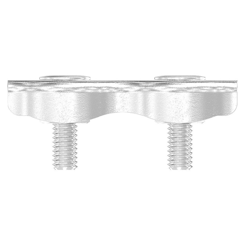 Serre-câble plat double pour câble 3mm, V4A