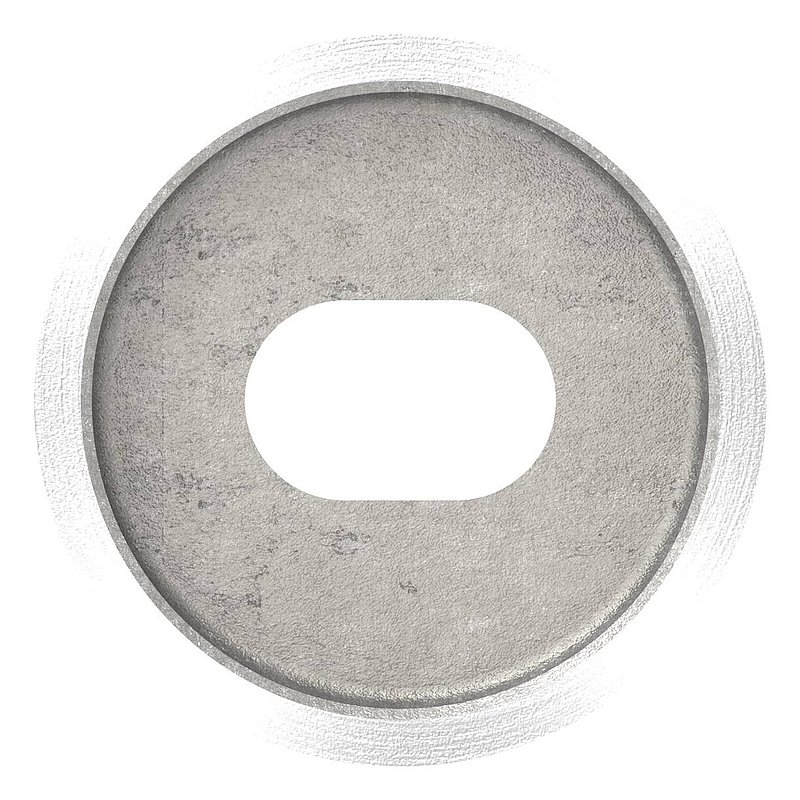 Adapter piece for straight connection, AISI316