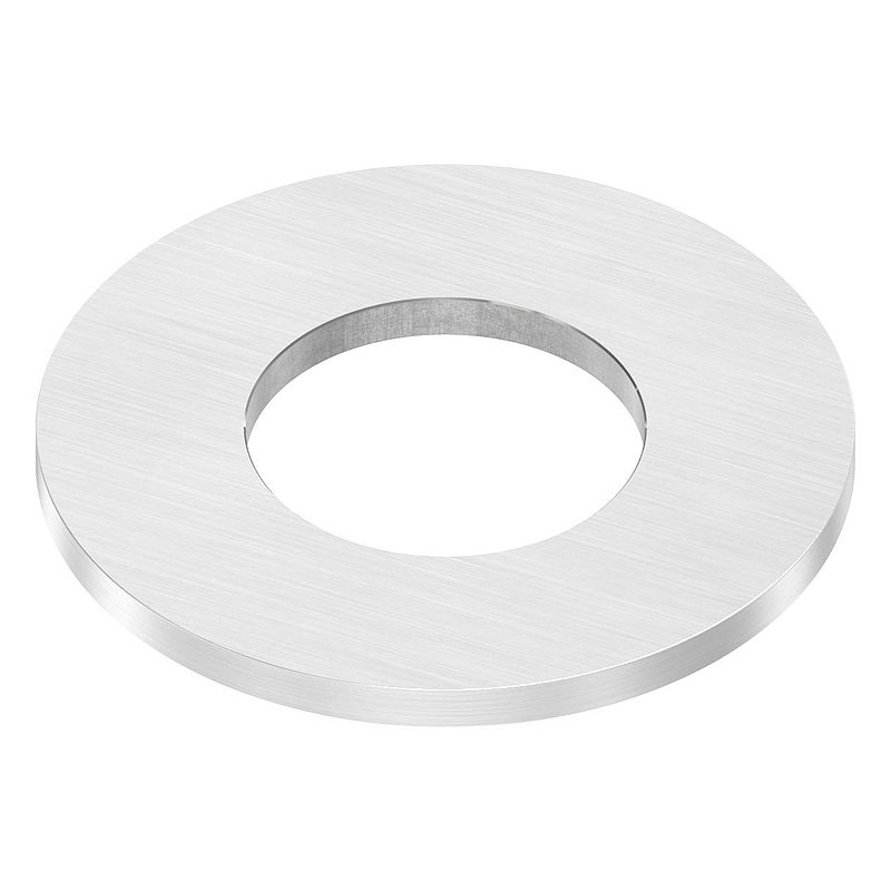 Ankerplatte Ø 100x6mm, mit Längsschliff, V2A