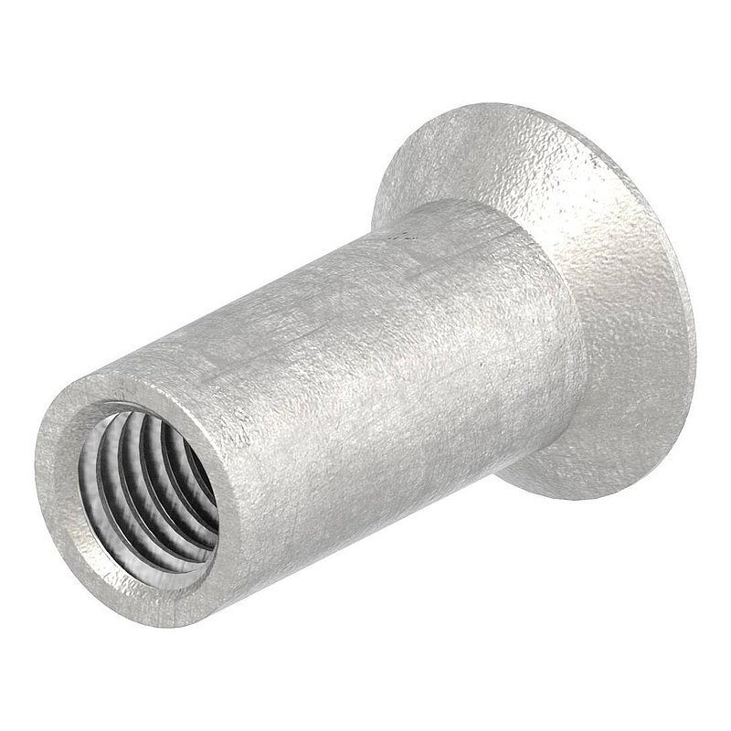 Écrou à douille à tête fraisée et 6 pans creux, M5x15, V2A