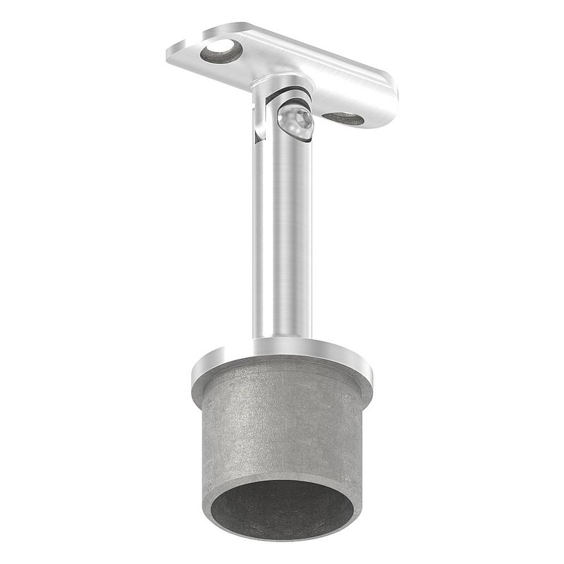 Tube end plug with joint and plate, for 42.4x2.5mm, AISI316